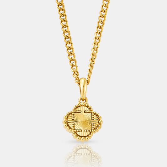 Klavertje Pendant (Goud)