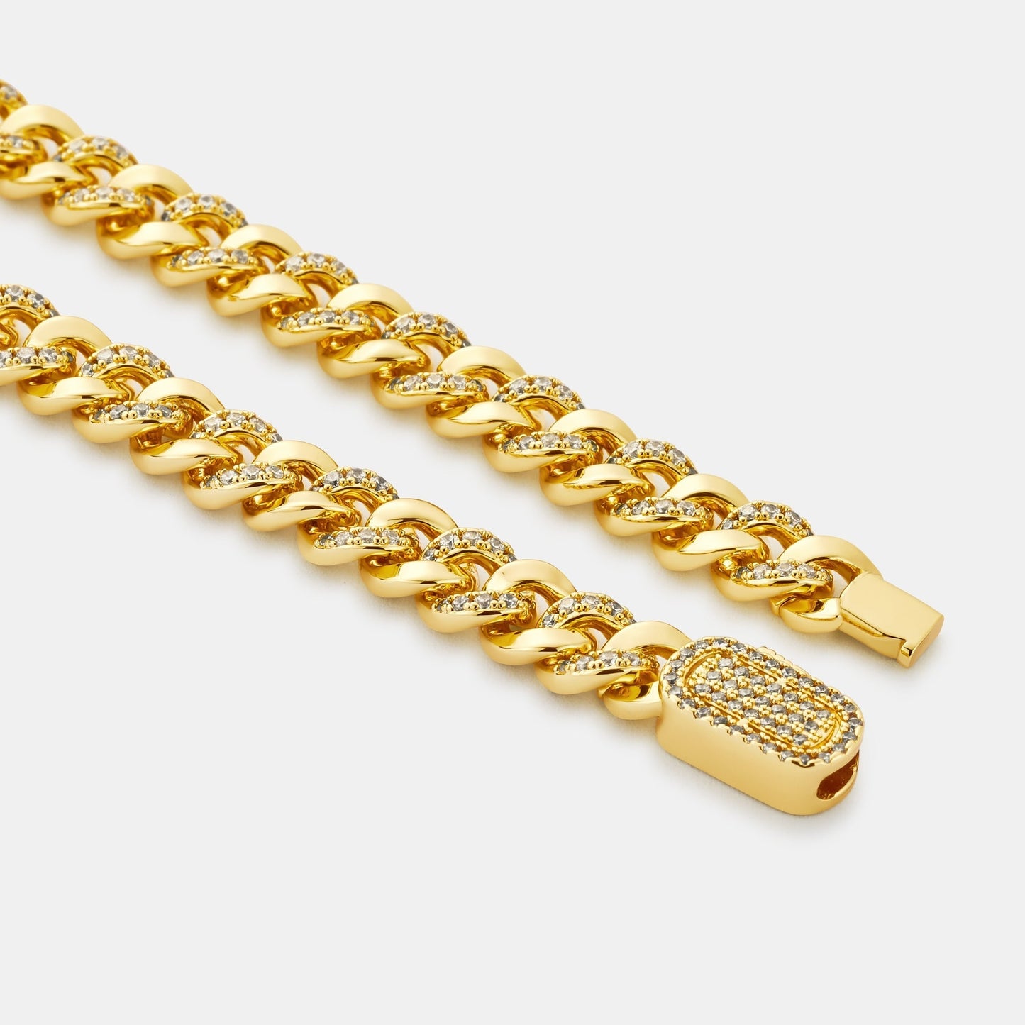 Half Iced Cuban (Goud) 6mm