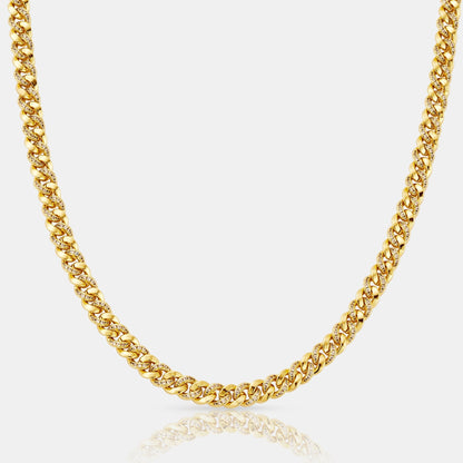 Half Iced Cuban (Goud) 6mm