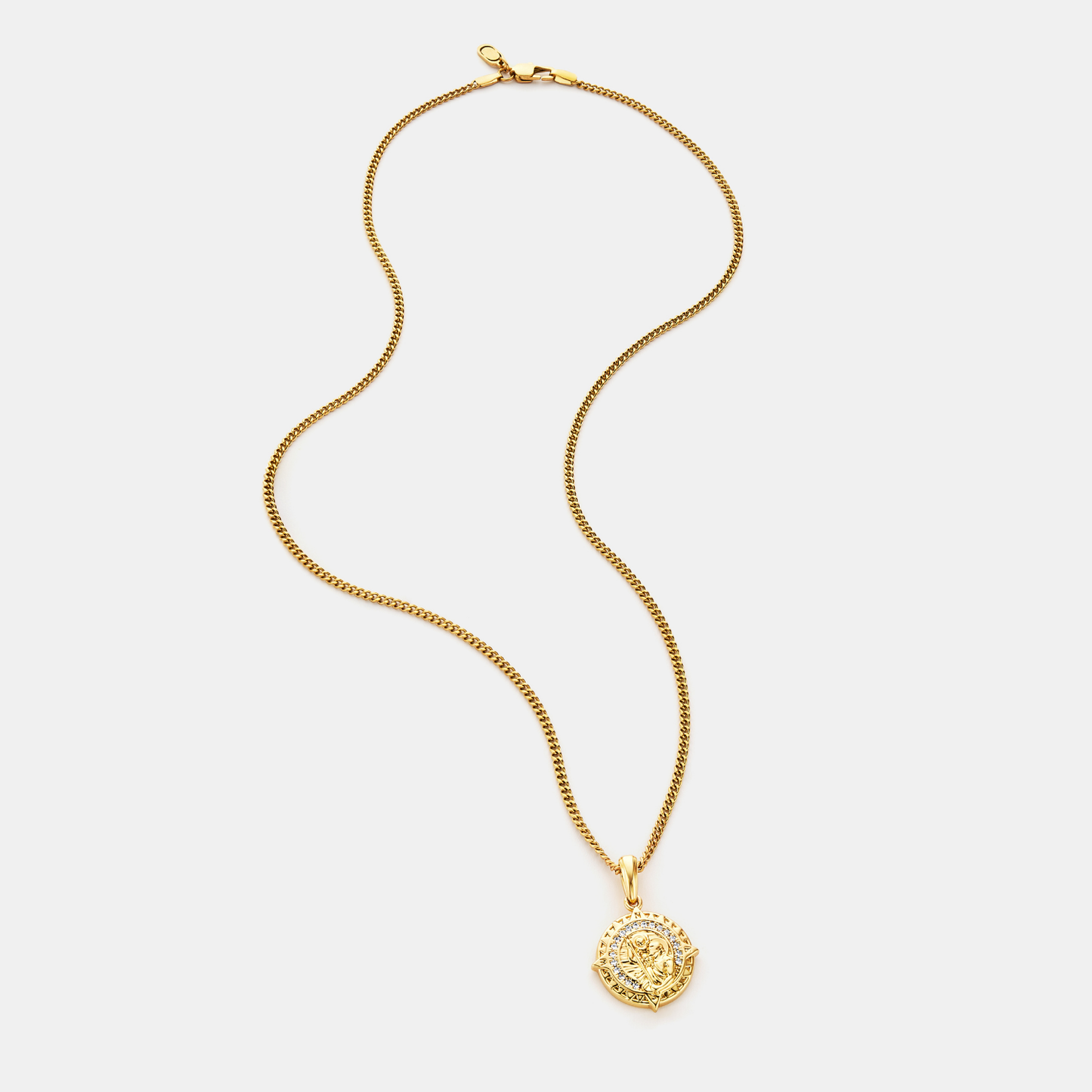 Iced St Christopher (Goud)