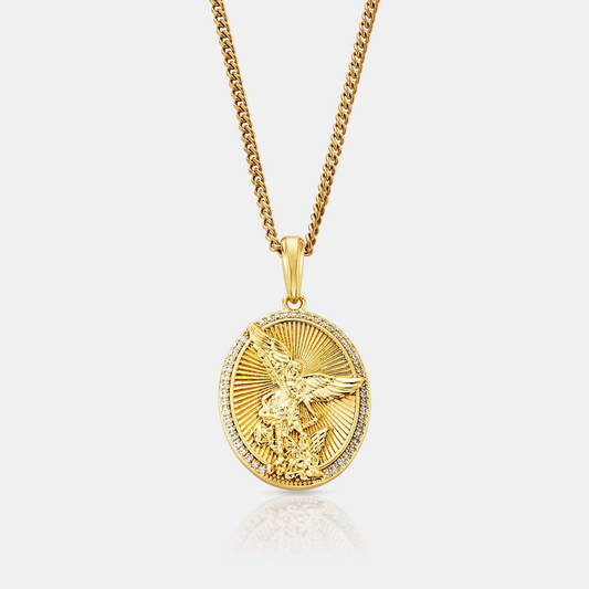 Iced St Michael (Goud)