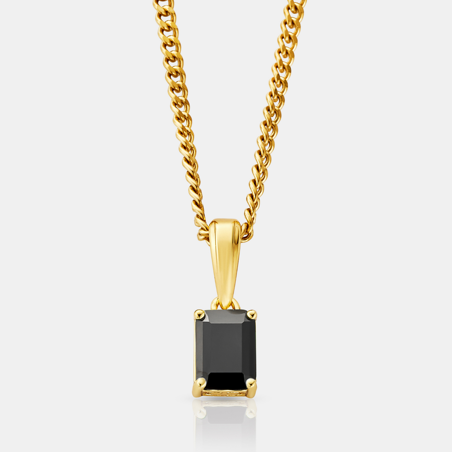 Onyx Steen Hanger (Goud)