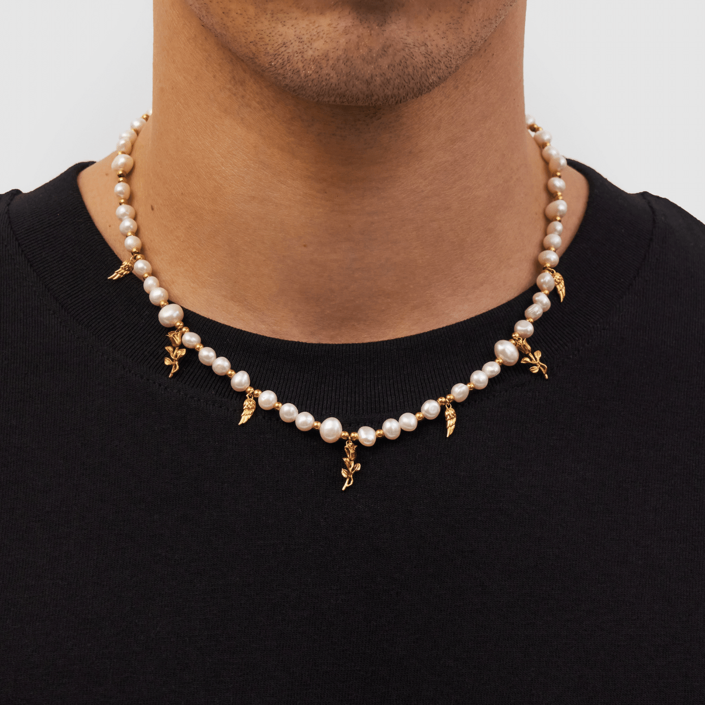 Hanger Echte Parel Ketting (Goud)