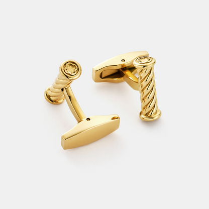Touw Manchetknopen (Goud)