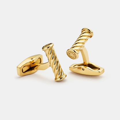 Touw Manchetknopen (Goud)