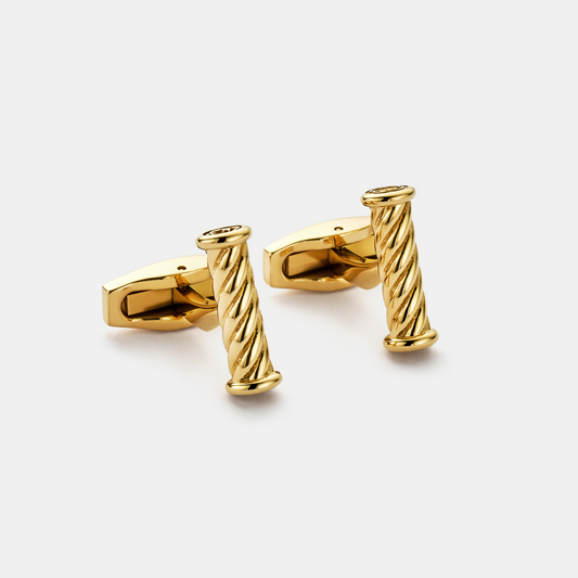 Touw Manchetknopen (Goud)