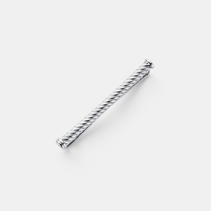 Touw Stropdasclip (Zilver)