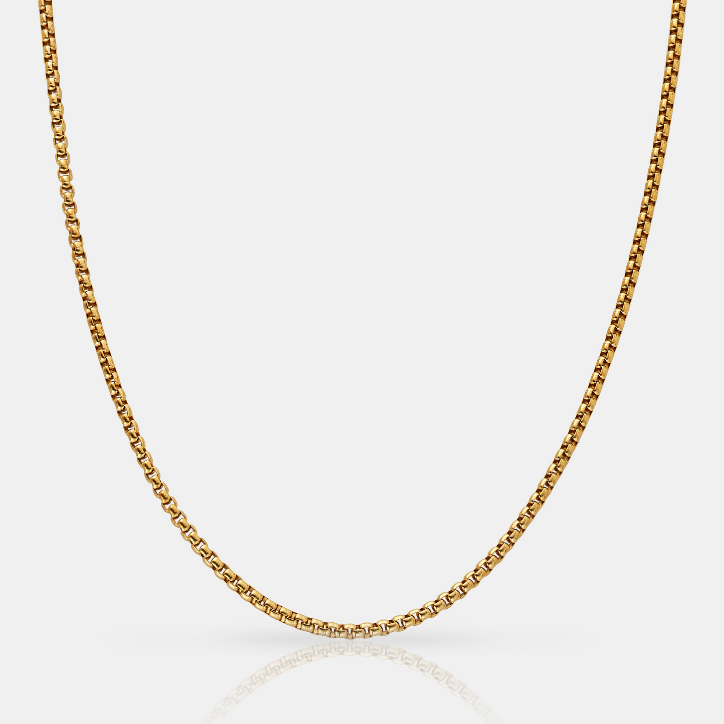 Ronde Box Chain (Goud) 3mm