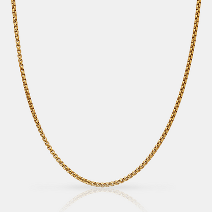 Ronde Box Chain (Goud) 3mm