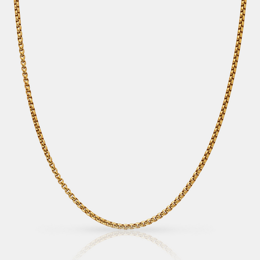 Ronde Box Chain (Goud) 3mm