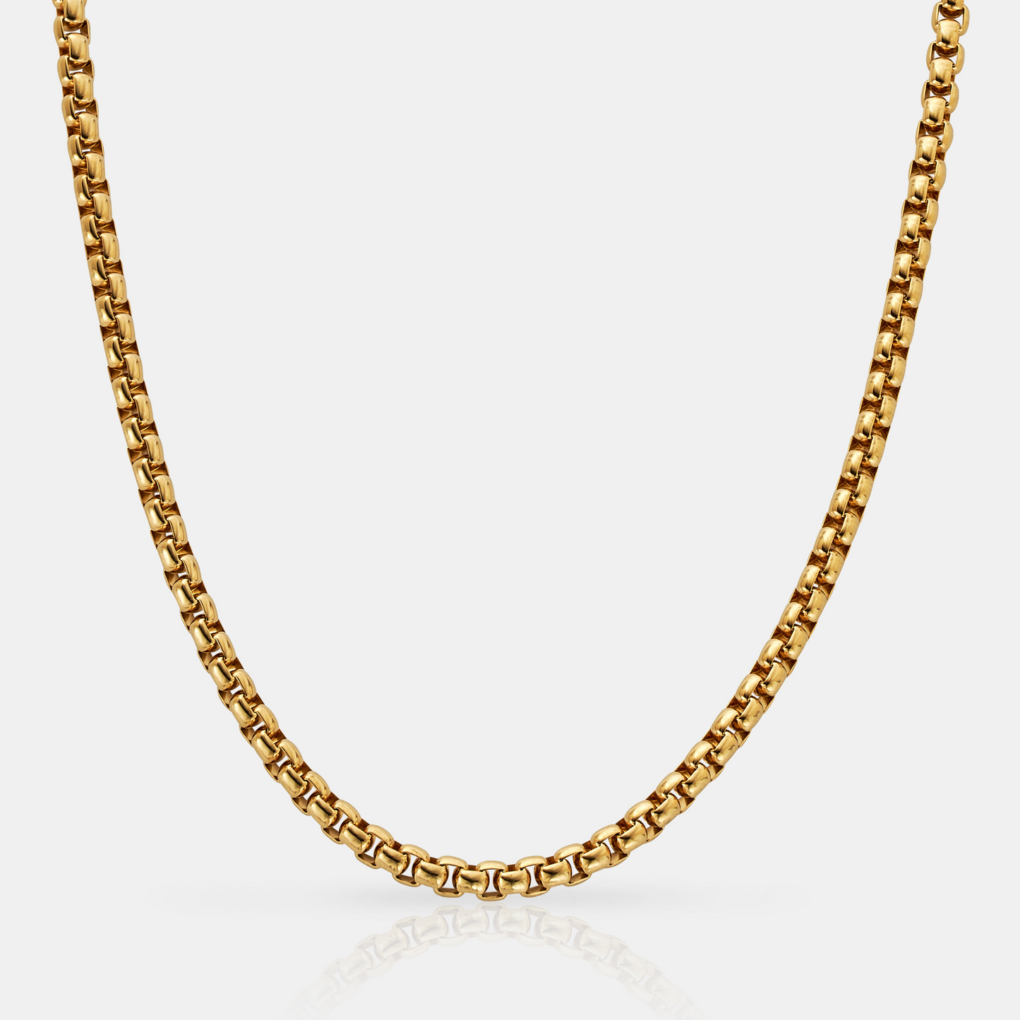 Ronde Boxketting (Goud) 5mm