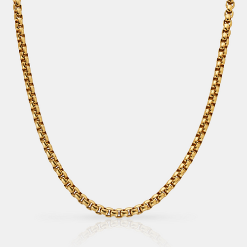 Ronde Boxketting (Goud) 5mm