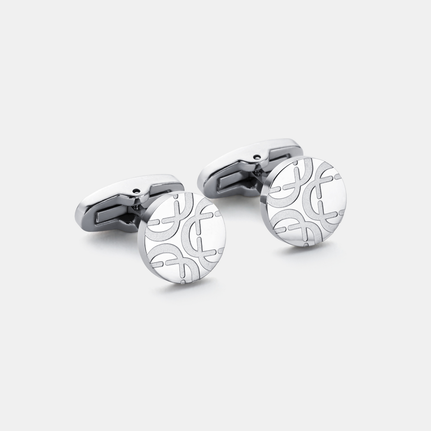 Ronde Manchetknopen (Zilver)