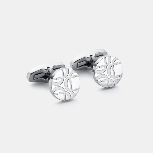 Ronde Manchetknopen (Zilver)