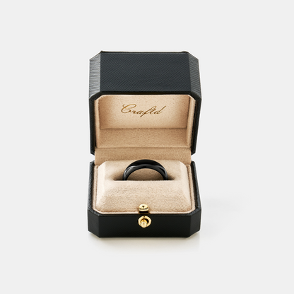 Ronde Ring (Zwart) 7mm | Tungsten