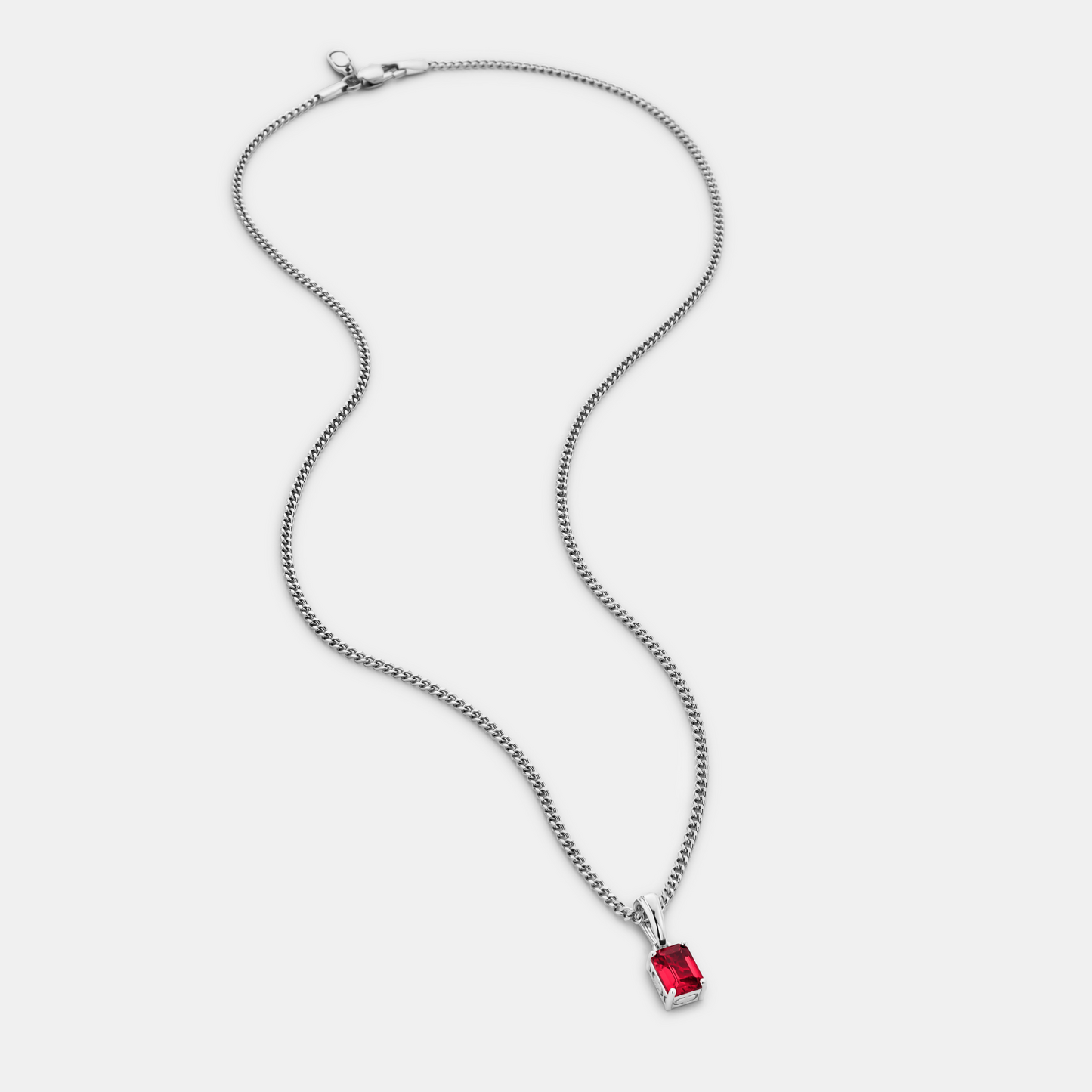 Robijnstenen Hanger (Zilver)