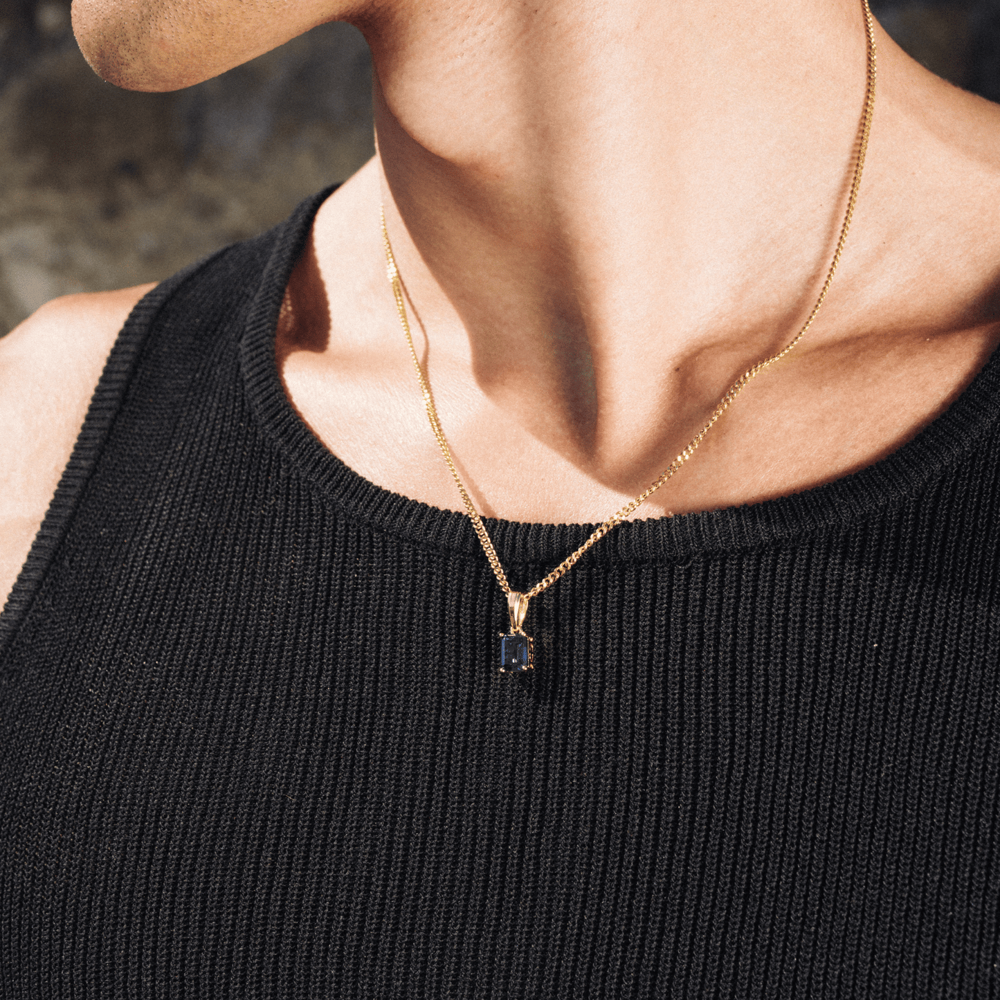 Saffier Hanger (Goud)
