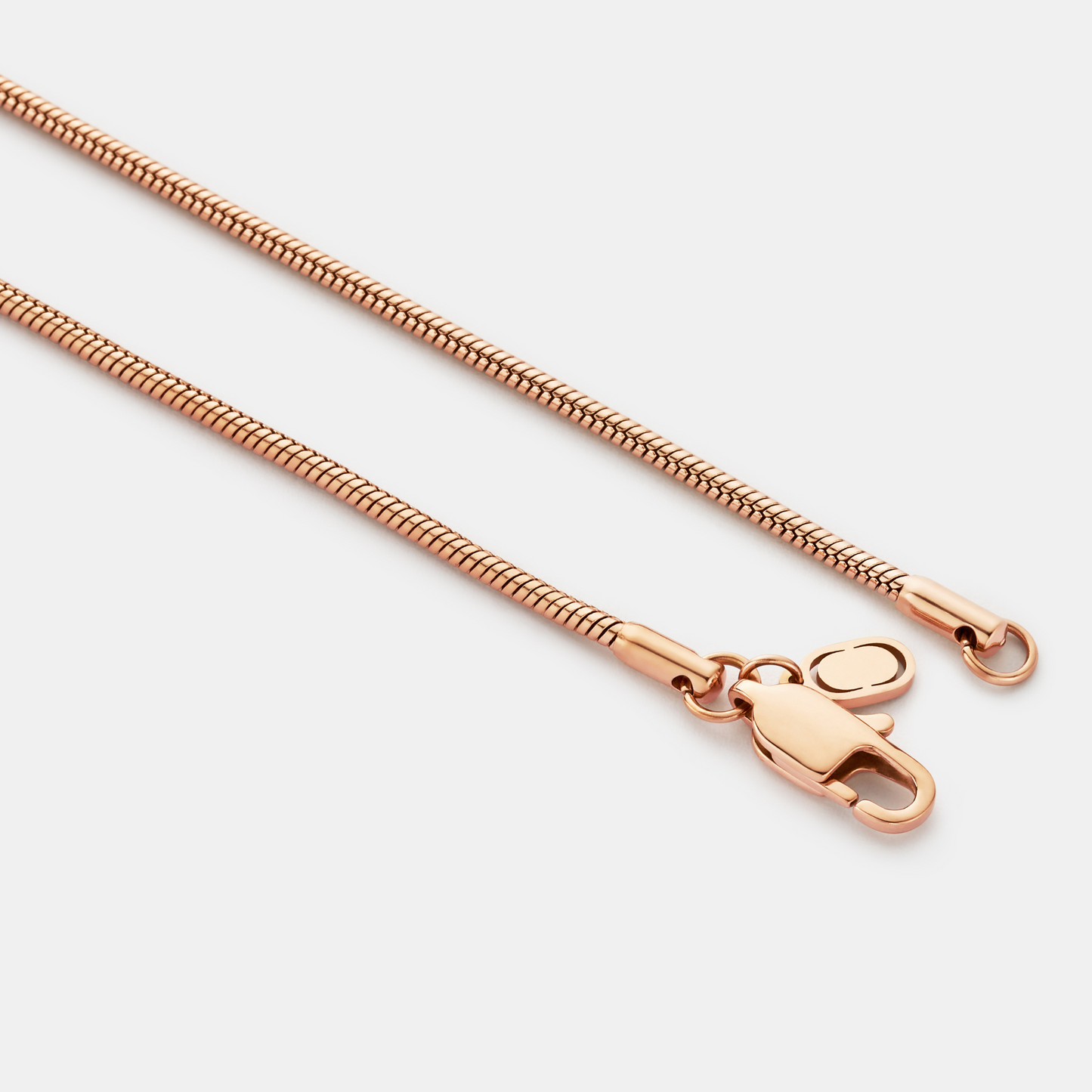 Slangenketting (Roze Goud) 2mm