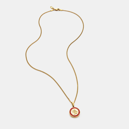 Emaille Sint Christophorus (Goud)