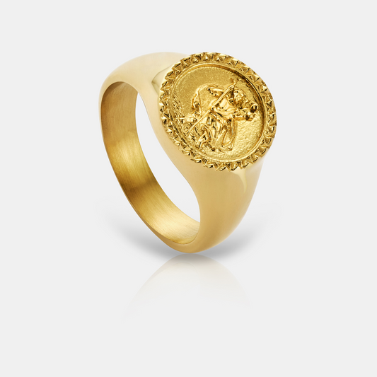Sint-Christoffel Zegelring (Goud)