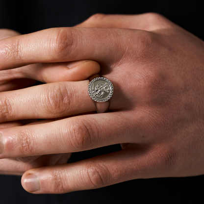 Sint-Christoffel Zegelring (Zilver)