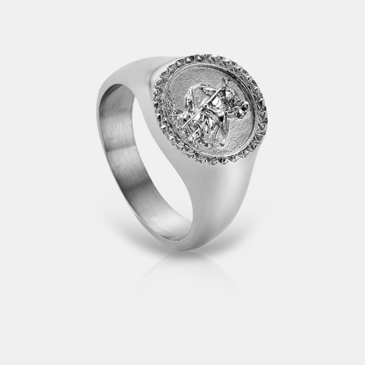 Sint-Christoffel Zegelring (Zilver)