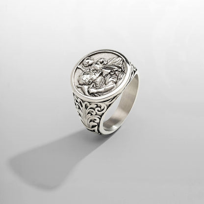 St. Christopher Ring (Zilver)