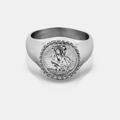 Sint-Christoffel Zegelring (Zilver)